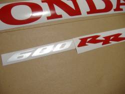 Honda CBR 600RR 2006 black logo graphics