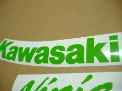 Kawasaki ZX10R Ninja lime green full decals set