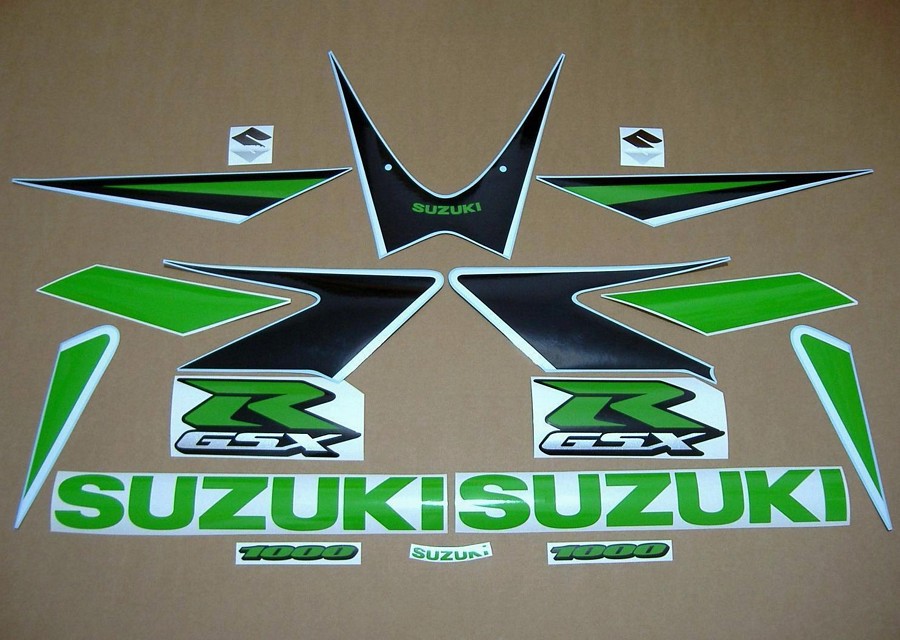 Suzuki GSXR 1000 2006 lime green adhesives
