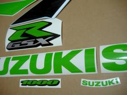 Suzuki GSXR 1000 K5-K6 lime green decals