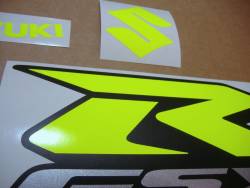 Suzuki GSX-R 1000 custom neon yellow graphics set