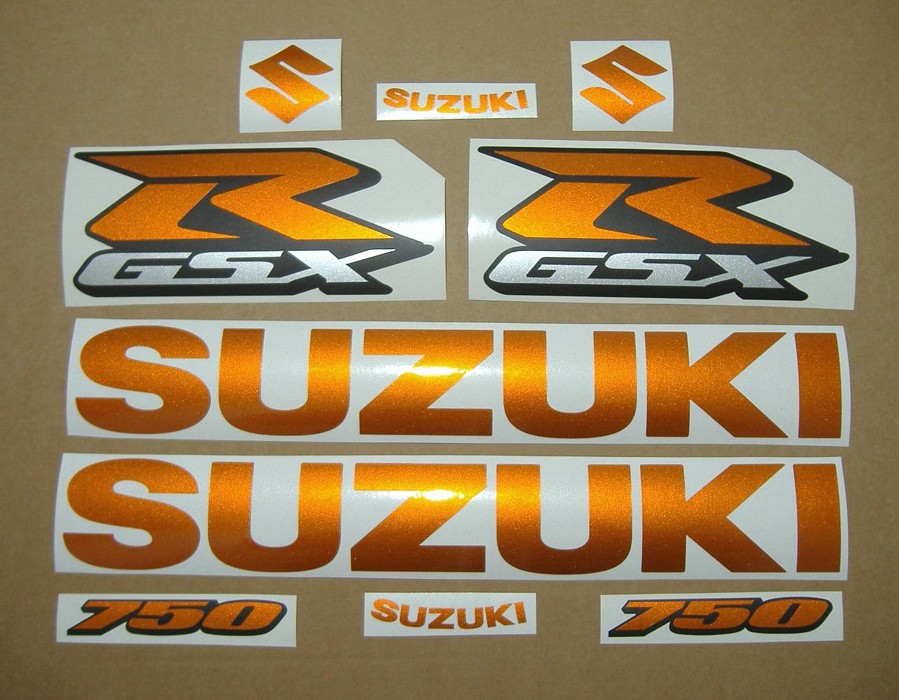 Suzuki GSX-R 750 K5 custom orange decals