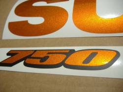 Suzuki GSXR 750 orange complete sticker kit