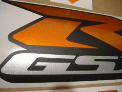 Suzuki GSXR 600 orange complete sticker kit