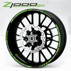 Kawasaki Z1000sx green wheel decals kit