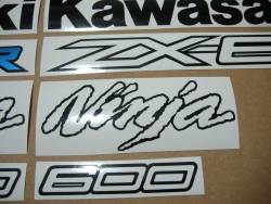 Kawasaki ZX6R 2012 complete sticker kit
