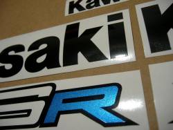 Kawasaki ZX6R Ninja 2012 2014 logo decals set