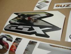 Suzuki GSXR 1000 chrome logo decals set
