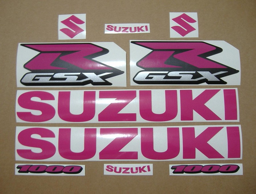 Suzuki GSXR 1000 hot pink graphics kit