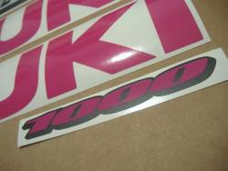 Suzuki GSXR 1000 hot pink complete sticker