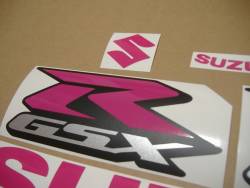 Suzuki GSXR 750 hot pink K5 decals set