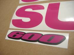 Suzuki GSXR 600 hot pink K5 decals set