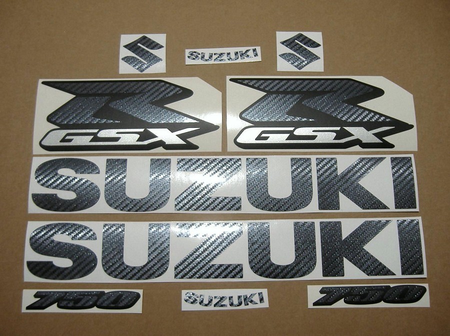 Suzuki GSXR 750 K7 custom carbon fiber adhesives