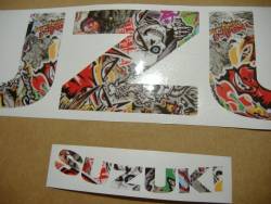 Suzuki GSXR Gixxer 600 skull custom stickers