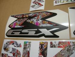 Suzuki GSXR 600 sticker bomb custom graphics
