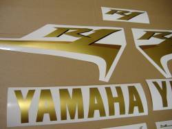 Yamaha YZF R1 2007 RN19 black decal set