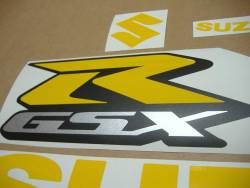 Suzuki GSXR 750 yellow custom decals set