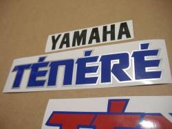 Yamaha Tenere 1992 white complete decal set