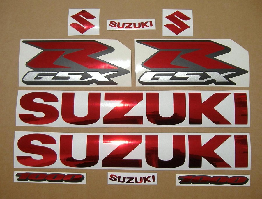 Suzuki GSX-R 1000 chrome burgundy graphics