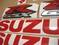 Suzuki GSXR 750 red custom decal set