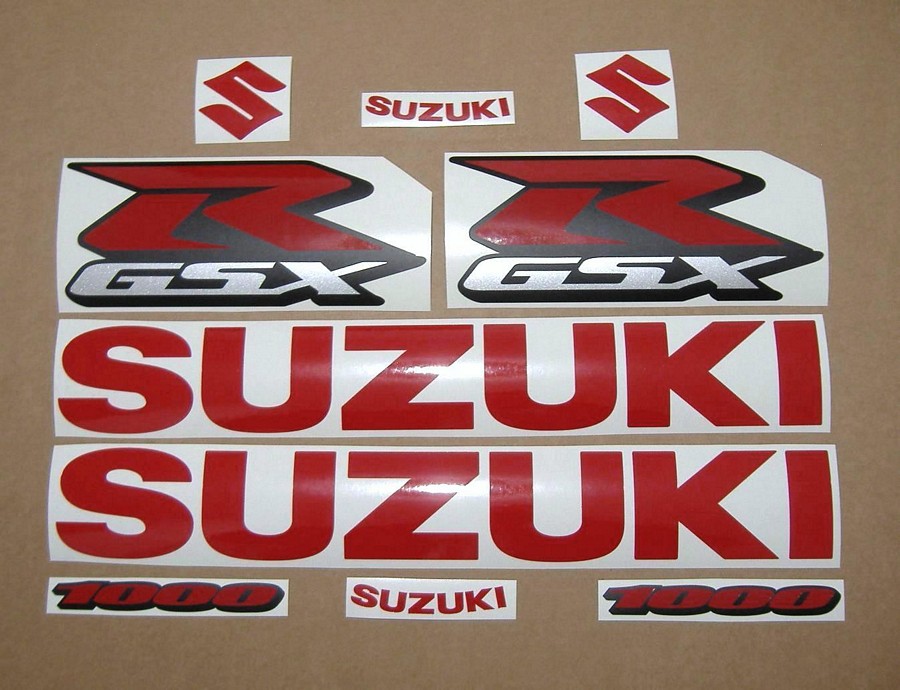 Suzuki GSXR 1000 red adhesives kit