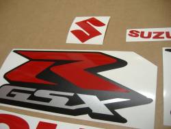 Suzuki GSXR 1000 red customized stickers