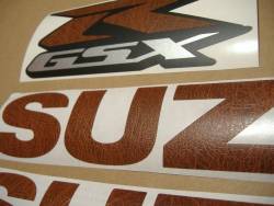 Suzuki GSXR 1000 brown leather look decals srad