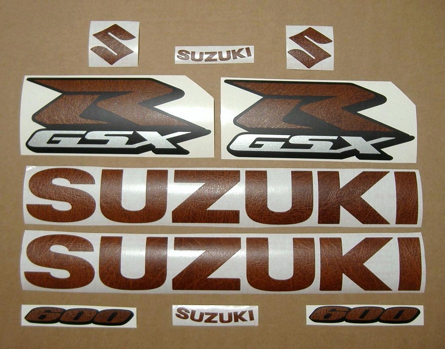 Suzuki GSX-R 600 brown leather look graphics