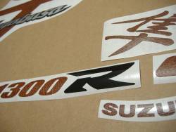 Suzuki Hayabusa mk1 leather imitation stickers