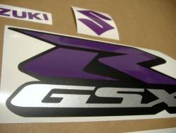Suzuki GSXR 600 purple decals srad