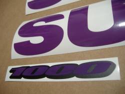 Suzuki Gixxer 1000 purple decals set