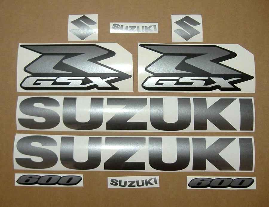 Suzuki Gixxer 600 gray metallic graphics srad