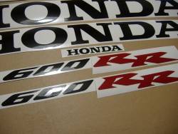 Honda 600RR 2006 complete sticker kit