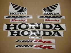 Honda 600RR 2006 silver labels graphics