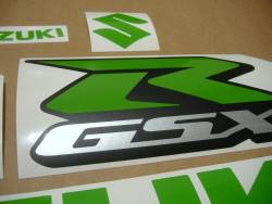 Suzuki GSX-R 600 lime green custom stickers