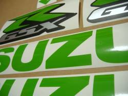 Suzuki Gixxer 1000 venom green customized stickers