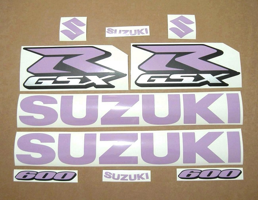 Suzuki GSXR 600 violet customized adhesives
