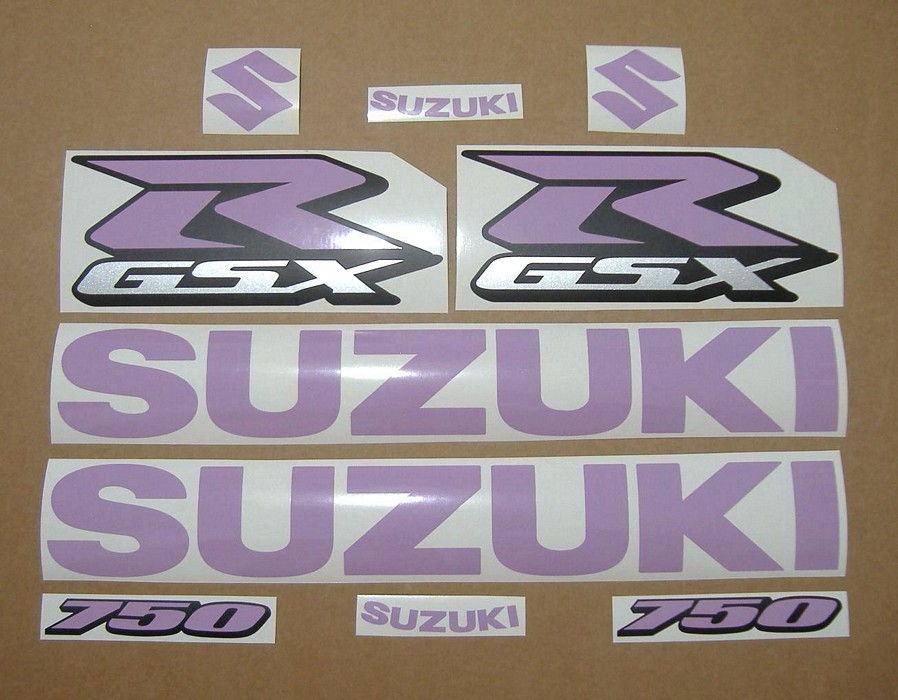 Suzuki Gixxer 750 violet srad decal set