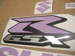 Suzuki GSXR 750 violet graphics labels srad