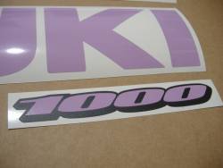Suzuki Gixxer 1000 violet purple decal set