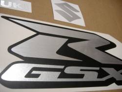 Suzuki GSX-R 750 brushed aluminium custom stickers