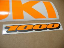 Suzuki GSX-R 1000 neon orange custom stickers