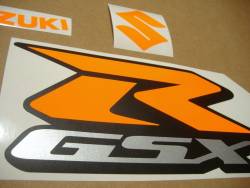 Suzuki Gixxer 750 neon fluo custom orange decals