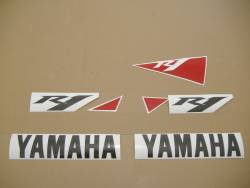 Yamaha YZF R1 2010 14b white stickers kit