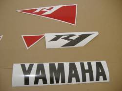 Yamaha YZF R1 2010 RN22 white decal set