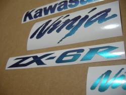 Kawasaki ZX6R Ninja chameleon decals set