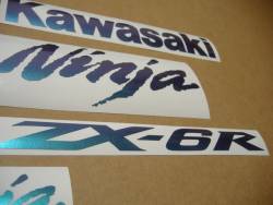 Kawasaki ZX6R Ninja color changeable stickers kit