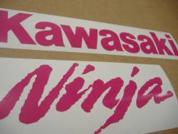 Kawasaki ZX10R Ninja pink customized logo decals
