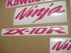 Kawasaki ZX10R Ninja hot pink custom graphics