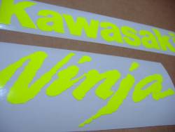 Kawasaki ZX10R neon signal yellow custom graphics
